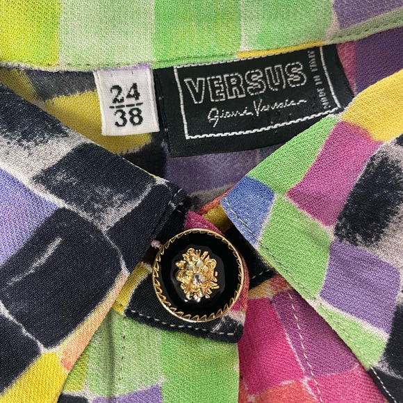 Rare Versace 90s print shirt woman - Picture 2 of 4